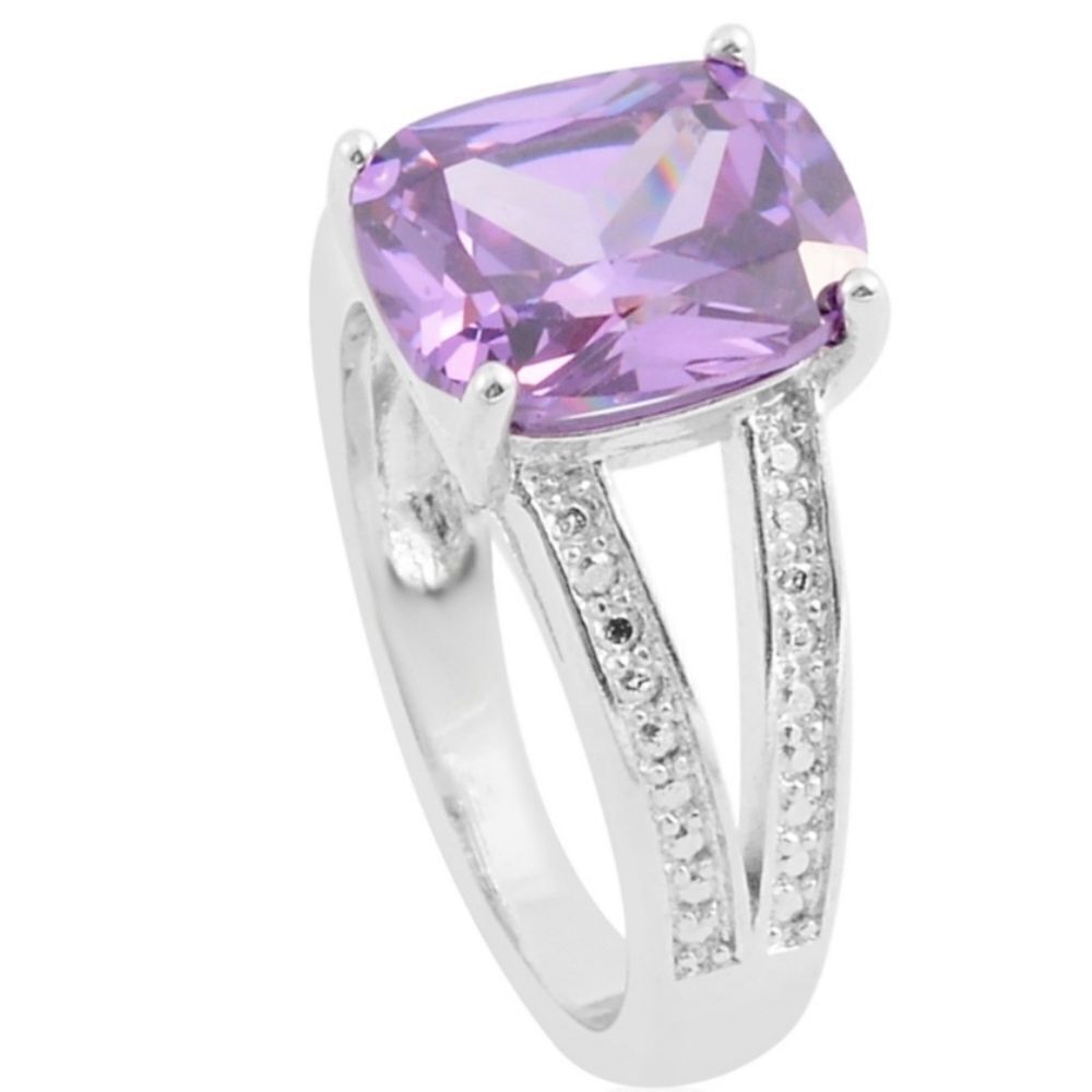 Simulated Amethyst Ring  - Picture 2 of 6